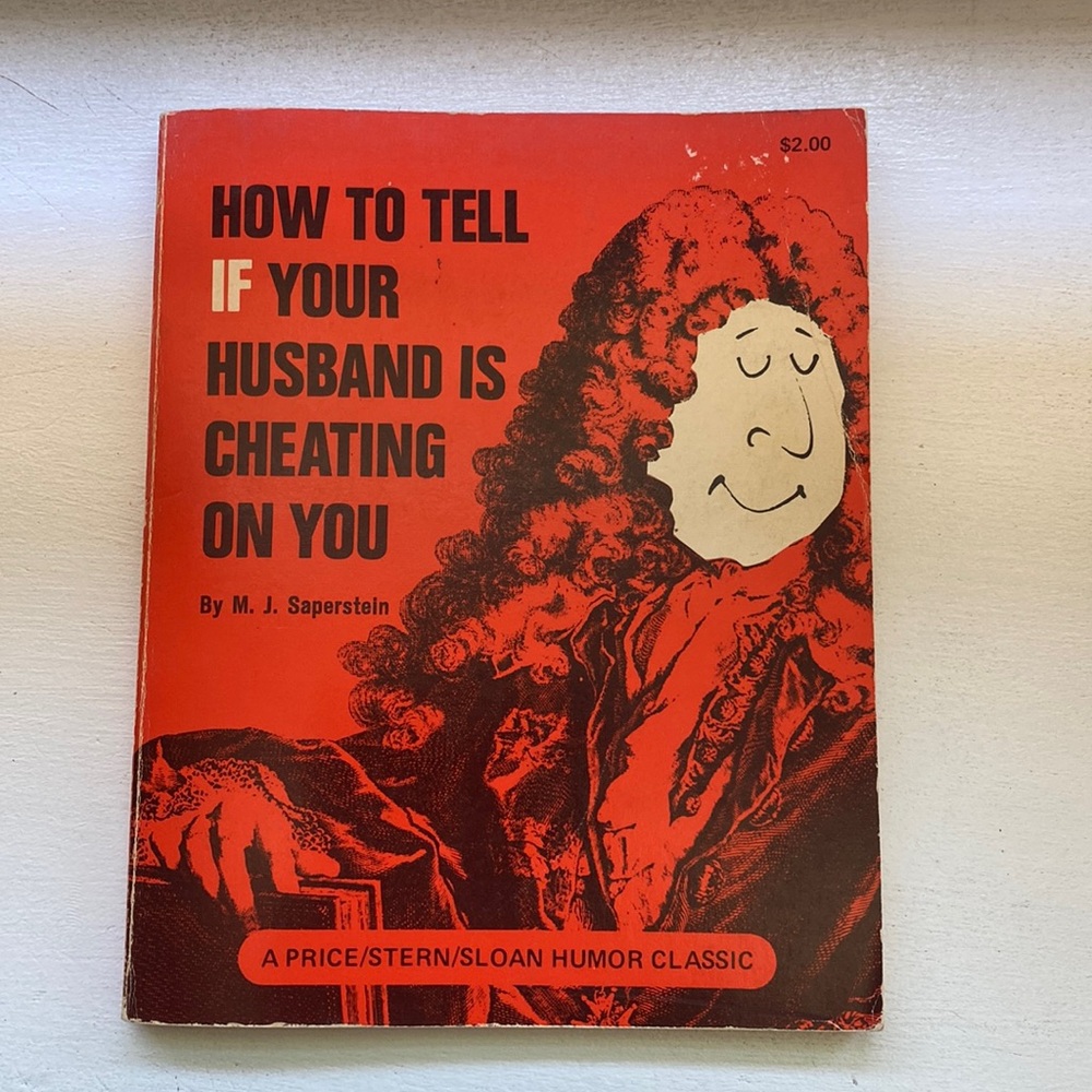 Vintage Humorous PaperBack Cheating Husband